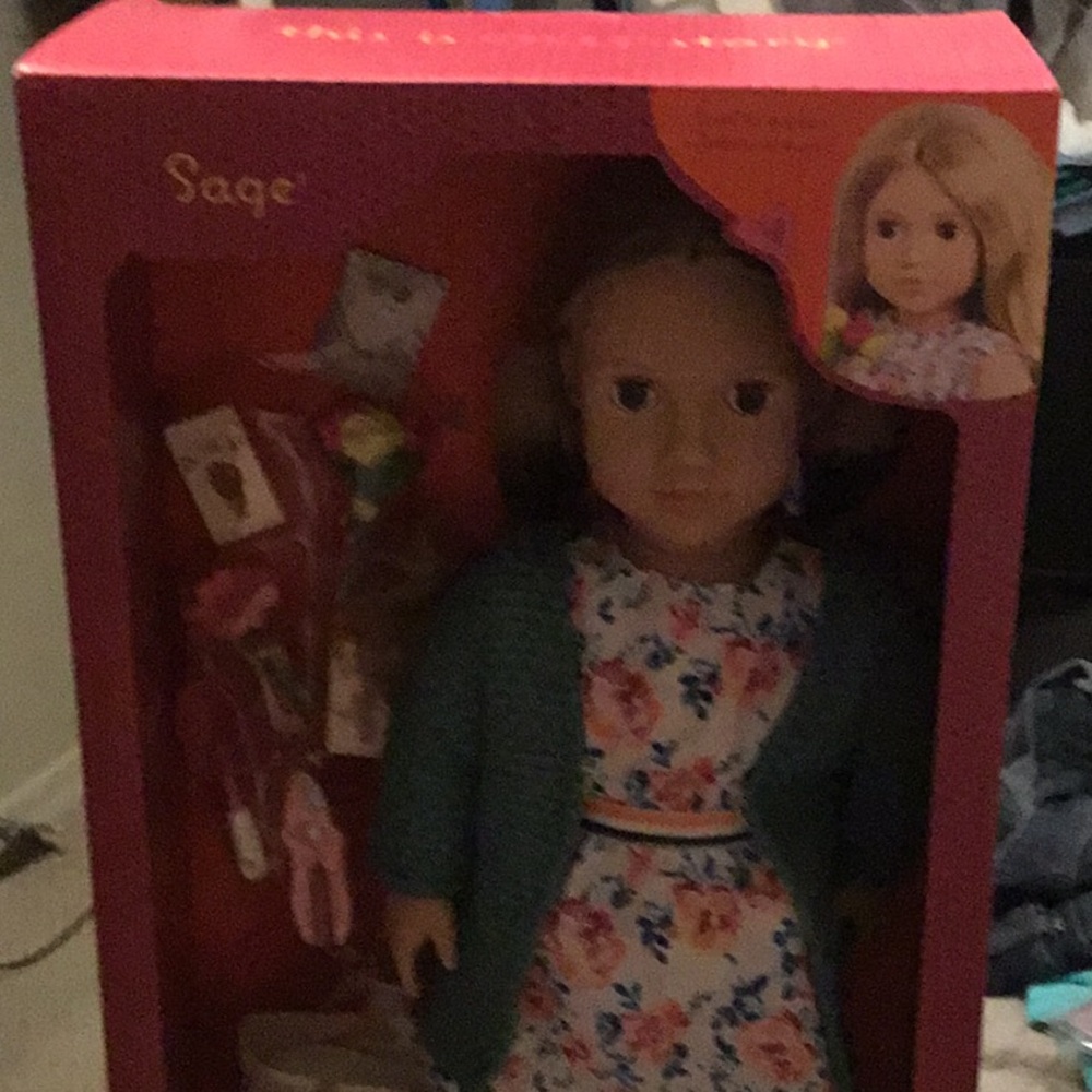 Our Generation -  18" Gardening Doll - Sage Sage new